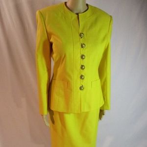 Vibrant Yellow 2 Piece Suit